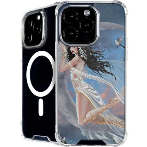 Fairy on Moon with Birds by Nene Thomas iPhone 16 Pro MagSafe Case